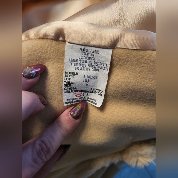 Vintage pre 1950s Raffinati Le Collezioni wool and cashmere coat - Picture 4 of 7